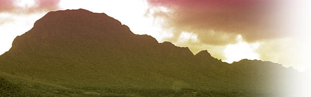 Majestic mountains in Kauai adorn the landscape